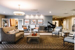Music room at The Hampton at Meadow Place