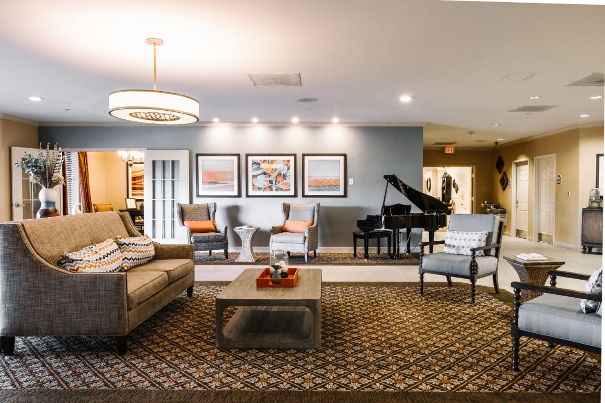 Music room at The Hampton at Meadow Place