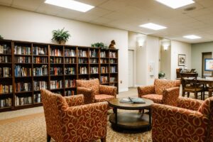 Library at The Hamptons at Meadows Place