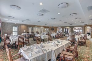 Sit down with family and friends and enjoy a chef-inspired meal in out dining room.