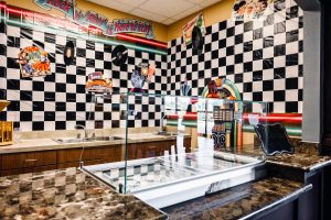 Enjoy socializing with family and friends at the Soda Shoppe.