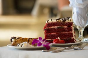 cannoli and red velvet cake