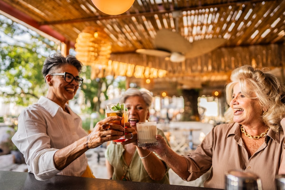 seniors enjoy quality cocktails